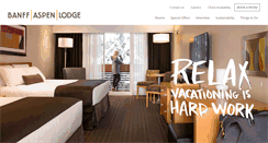 Desktop Screenshot of banffaspenlodge.com